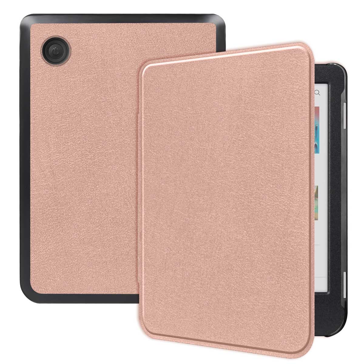 imoshion Slim Hard Case Bookcase voor de Kobo Clara Colour / BW - Rosé Goud