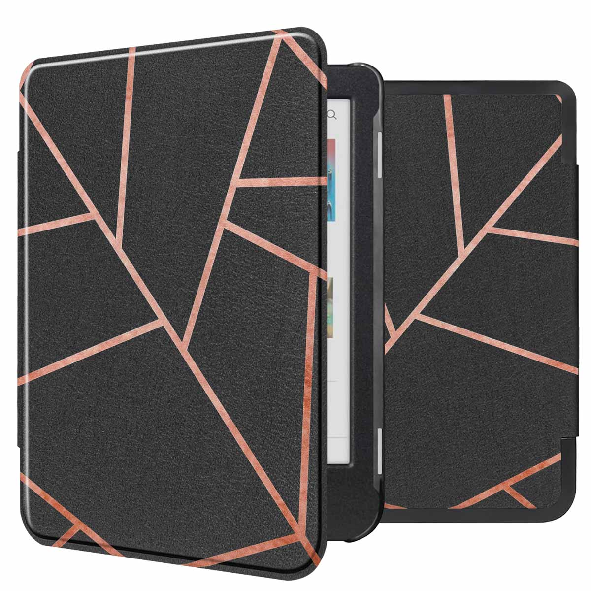 imoshion Design Slim Hard Case Bookcase voor de Kobo Clara Colour / BW - Black Graphic