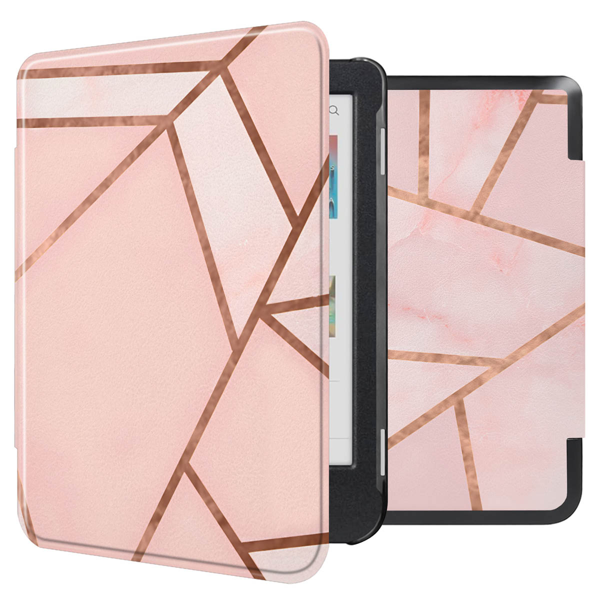 imoshion Design Slim Hard Sleepcover Kobo Clara Colour / Clara BW / Tolino Shine 5 / Shine Color - Pink Graphic