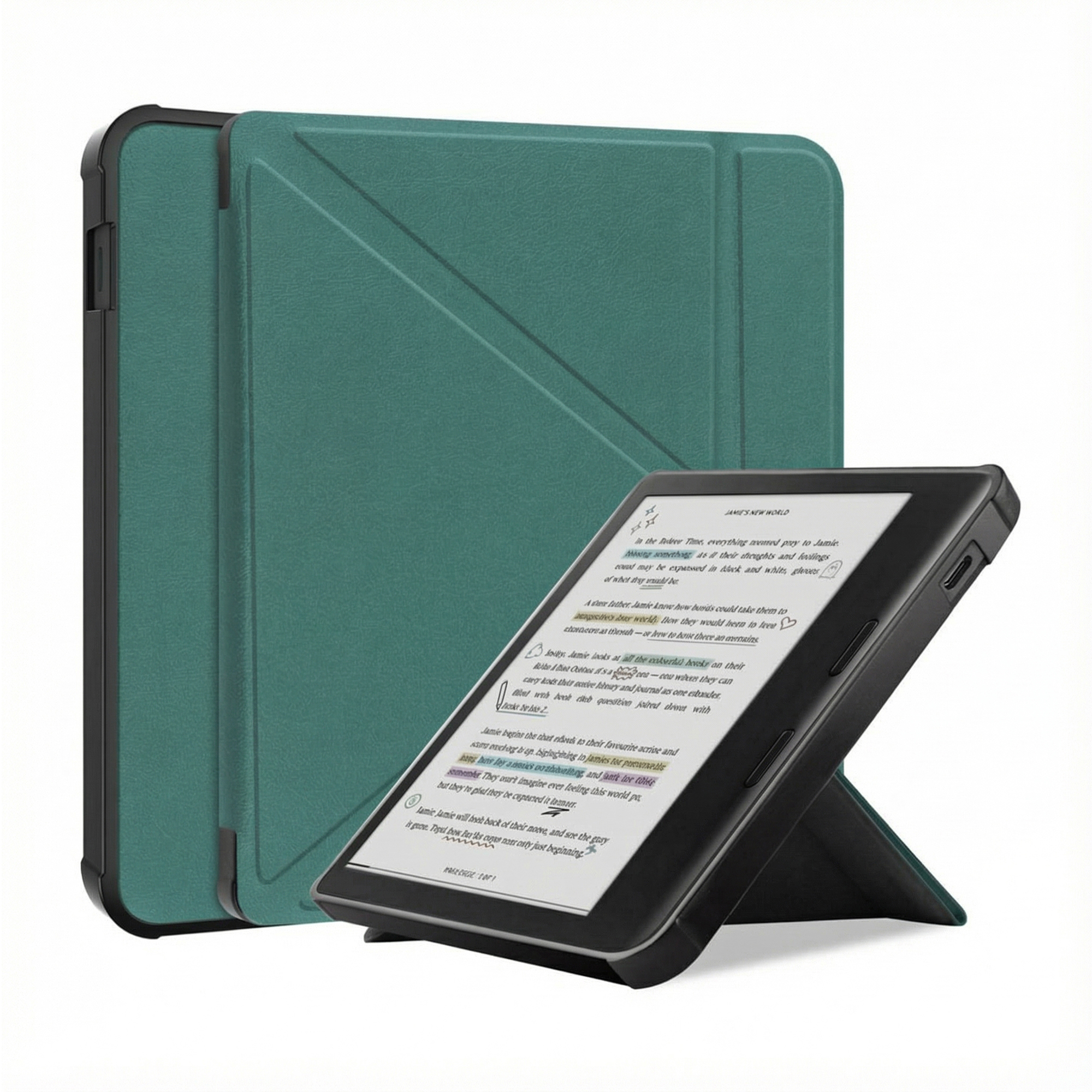 imoshion Vouwbare Bookcase voor de Kobo Libra Colour - Donkergroen