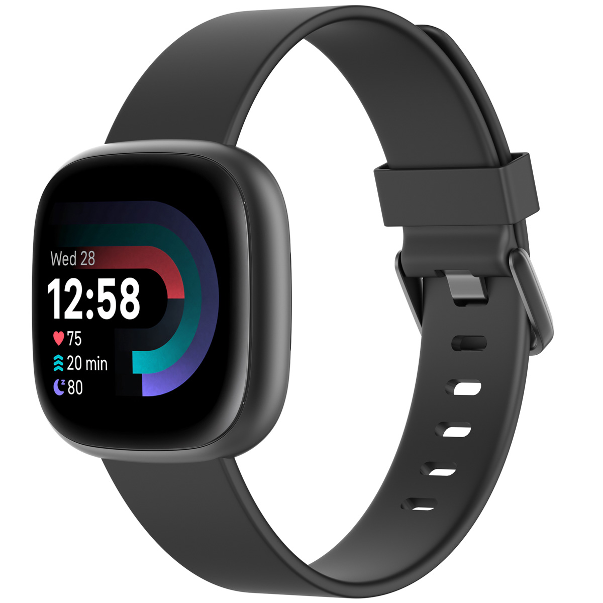 imoshion Siliconen bandje voor de Fitbit Versa / Versa 2 / Versa Lite - Maat S - Zwart
