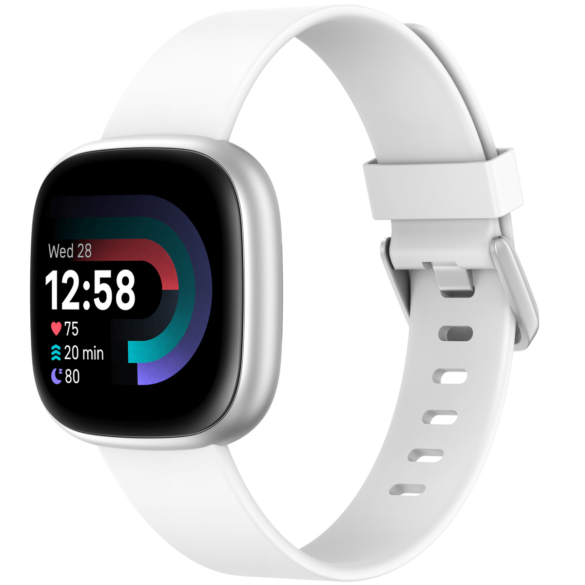 imoshion Siliconen bandje voor de Fitbit Versa / Versa 2 / Versa Lite - Maat L - Wit