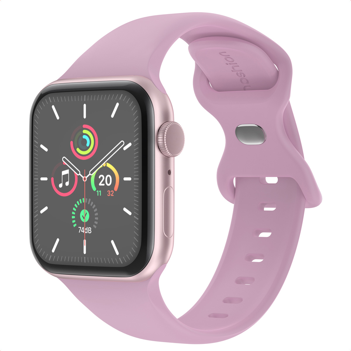 imoshion Bracelet en silicone⁺ Apple Watch | 44/45/46/49 mm - Taille M/L - Mauve