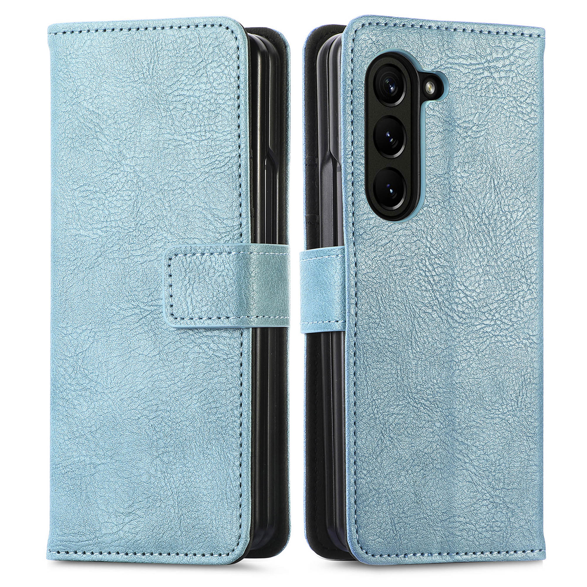 imoshion Luxe Bookcase voor de Samsung Galaxy Z Fold 6 - Lichtblauw