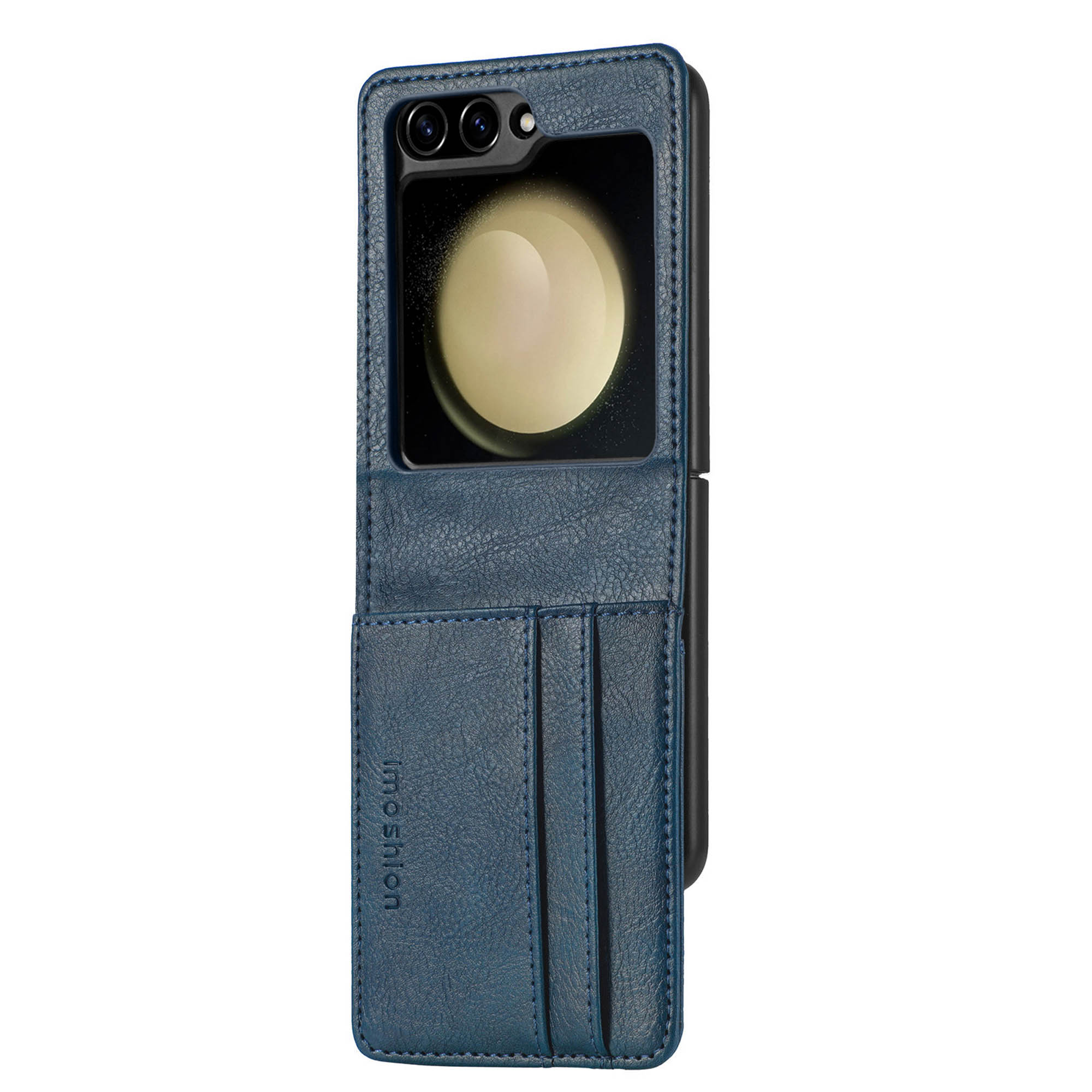 imoshion Luxe Bookcase voor de Samsung Galaxy Z Flip 6 - Donkerblauw