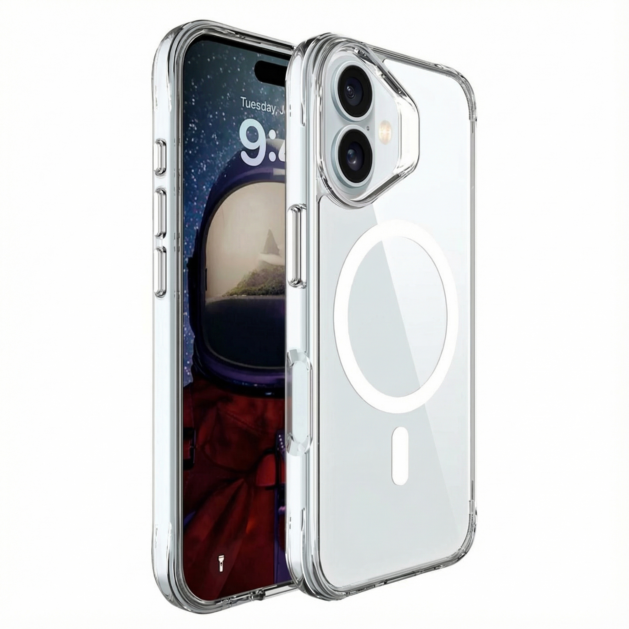 imoshion Rugged Air MagSafe Case voor de Apple iPhone 16 - Transparant