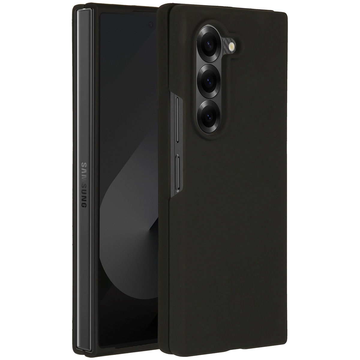 Accezz Liquid Silicone Backcover voor de Samsung Galaxy Z Fold 6 - Zwart