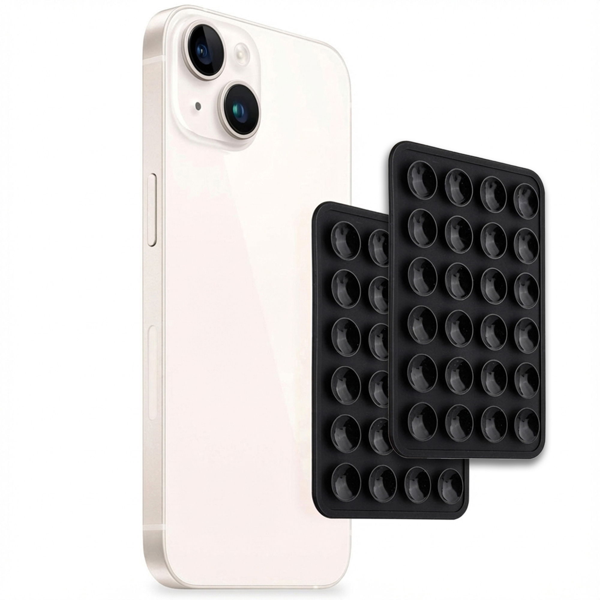 Selencia 2-Pack Telefoonhouder Zuignap - Zwart