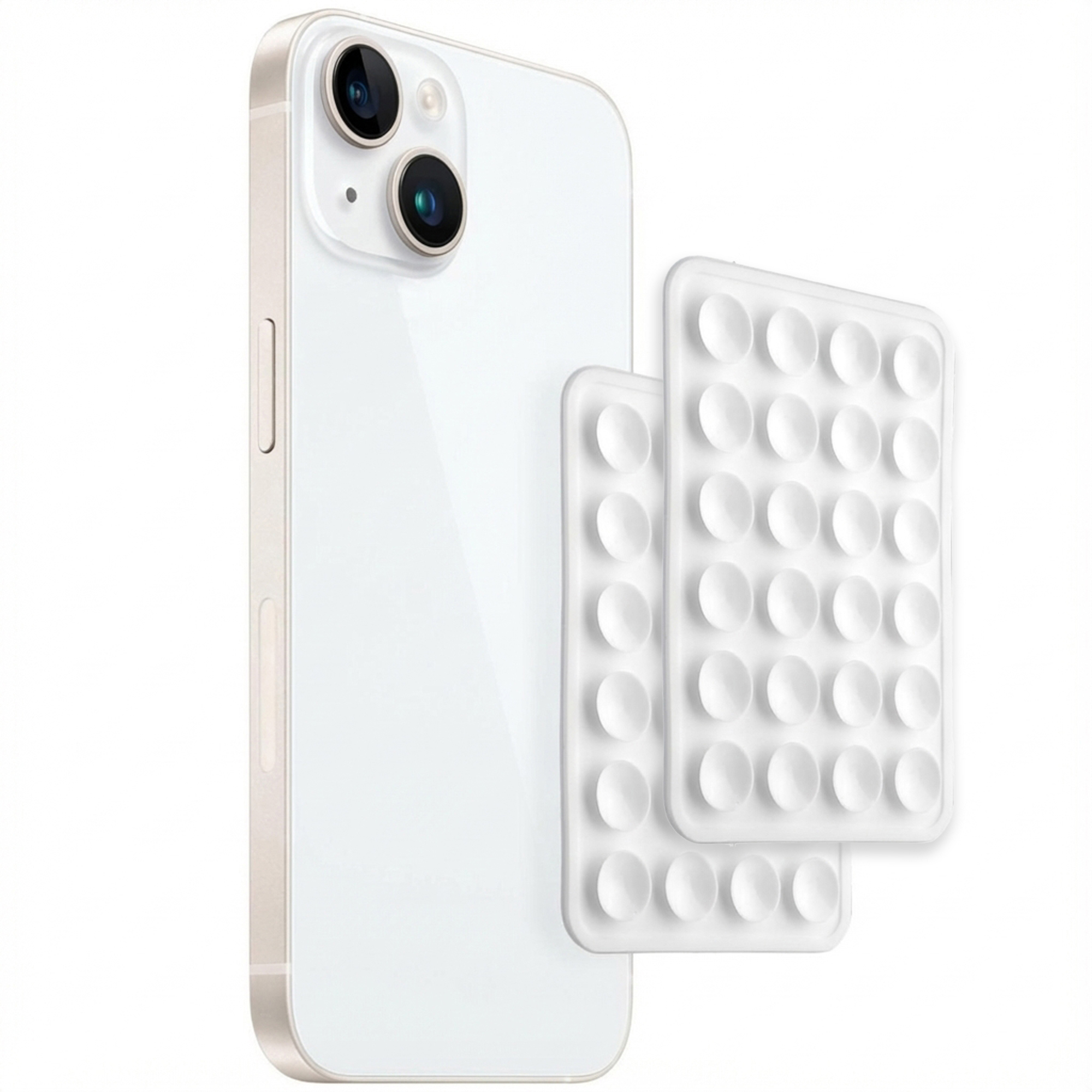 Selencia 2-Pack Telefoonhouder Zuignap - Wit