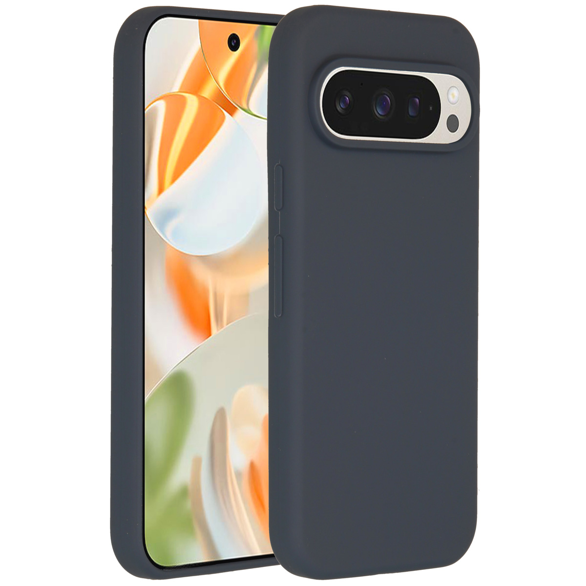 Accezz Liquid Silicone Backcover voor de Google Pixel 9 / 9 Pro - Donkerblauw