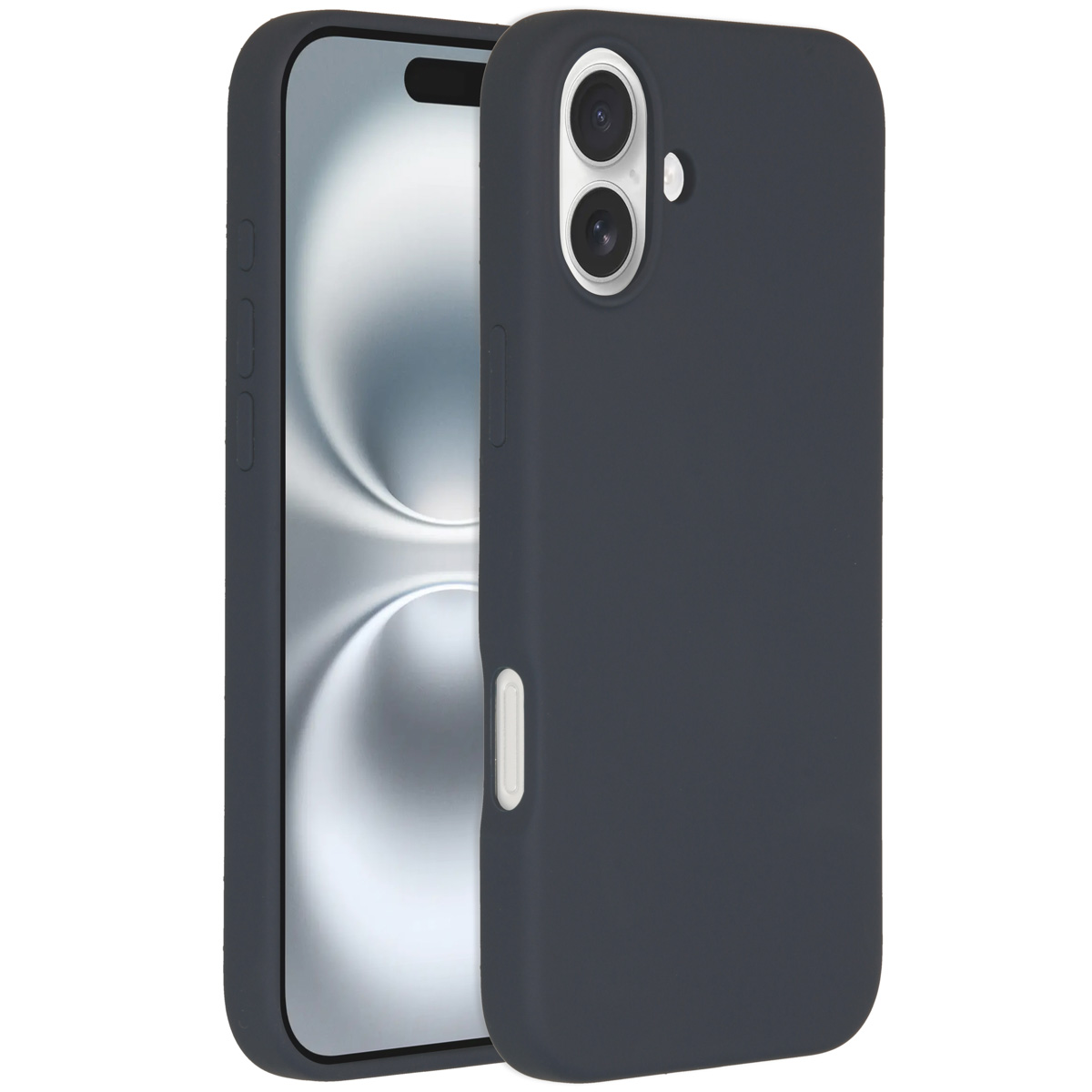 Accezz Liquid Silicone Backcover met MagSafe voor de Apple iPhone 16 Plus - Donkerblauw
