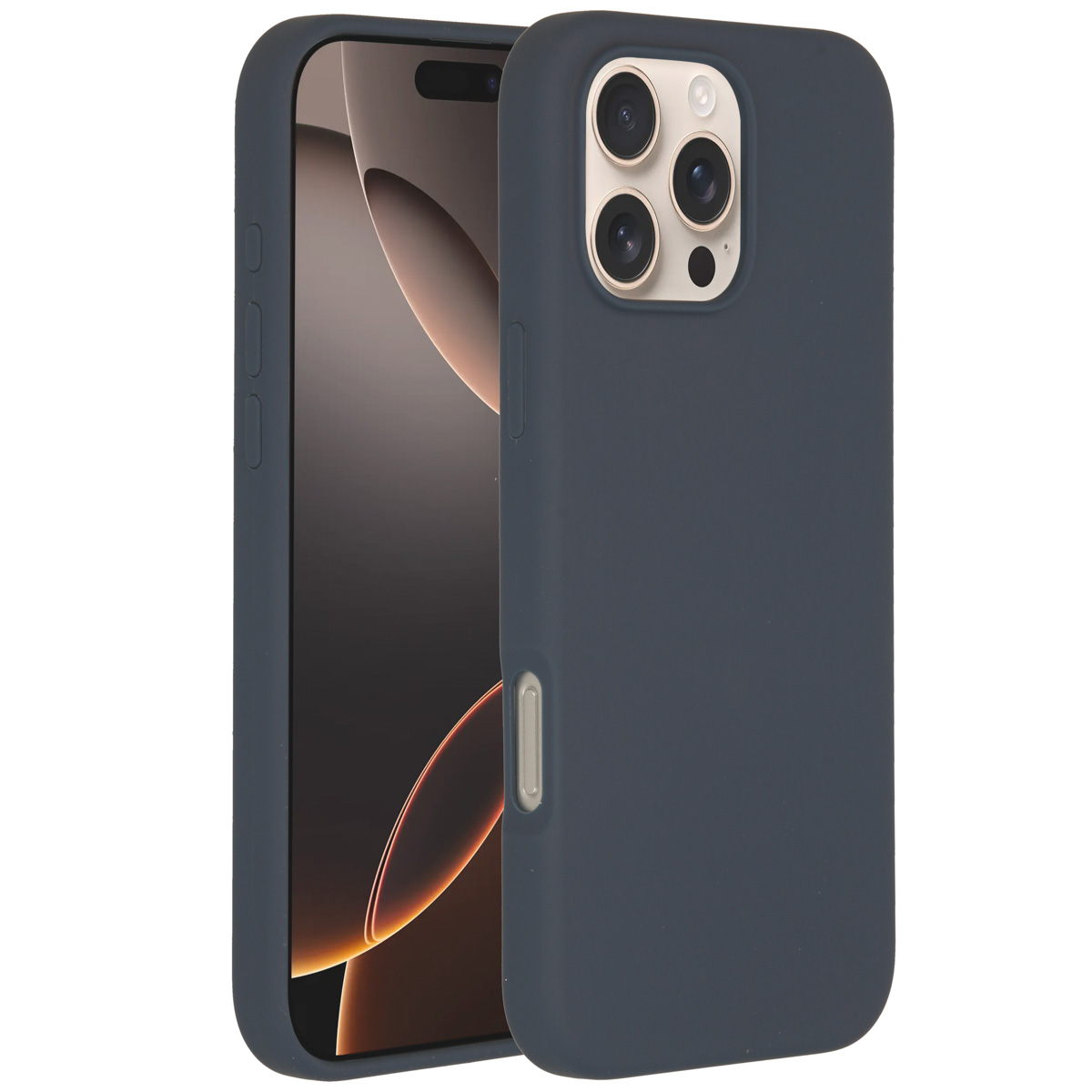 Accezz Coque Liquid Silicone avec MagSafe Apple iPhone 16 Pro Max - Bleu foncé