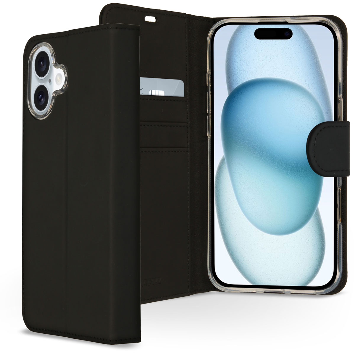 Accezz Étui de télephone Wallet Apple iPhone 16 Plus - Noir