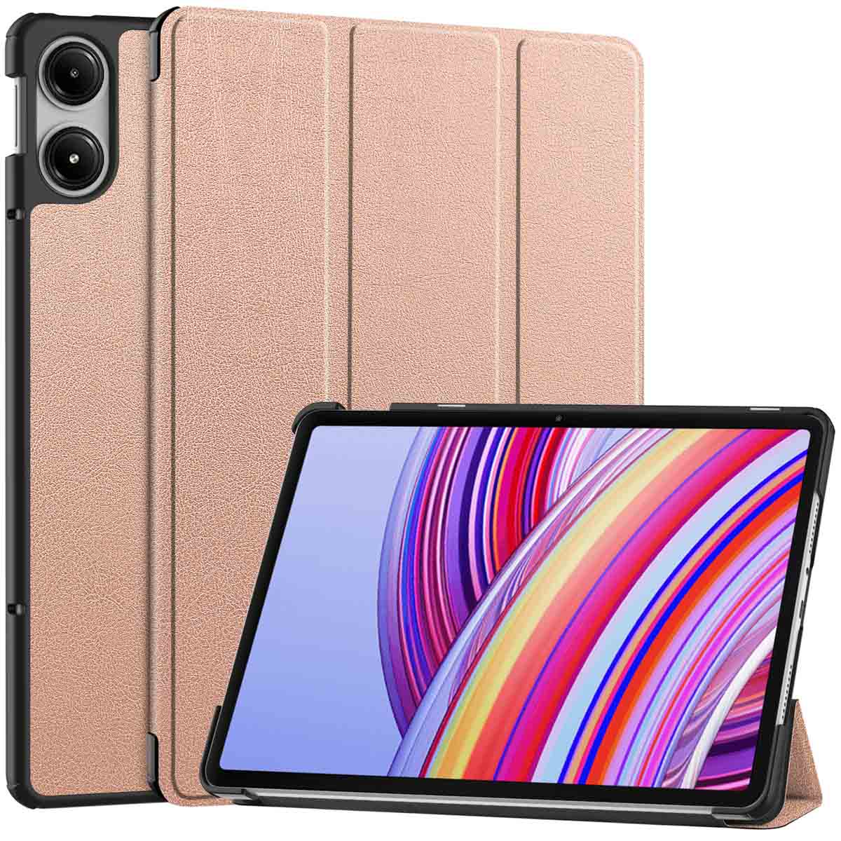 imoshion Coque tablette Trifold Xiaomi Redmi Pad Pro / POCO Pad - Rose Doré