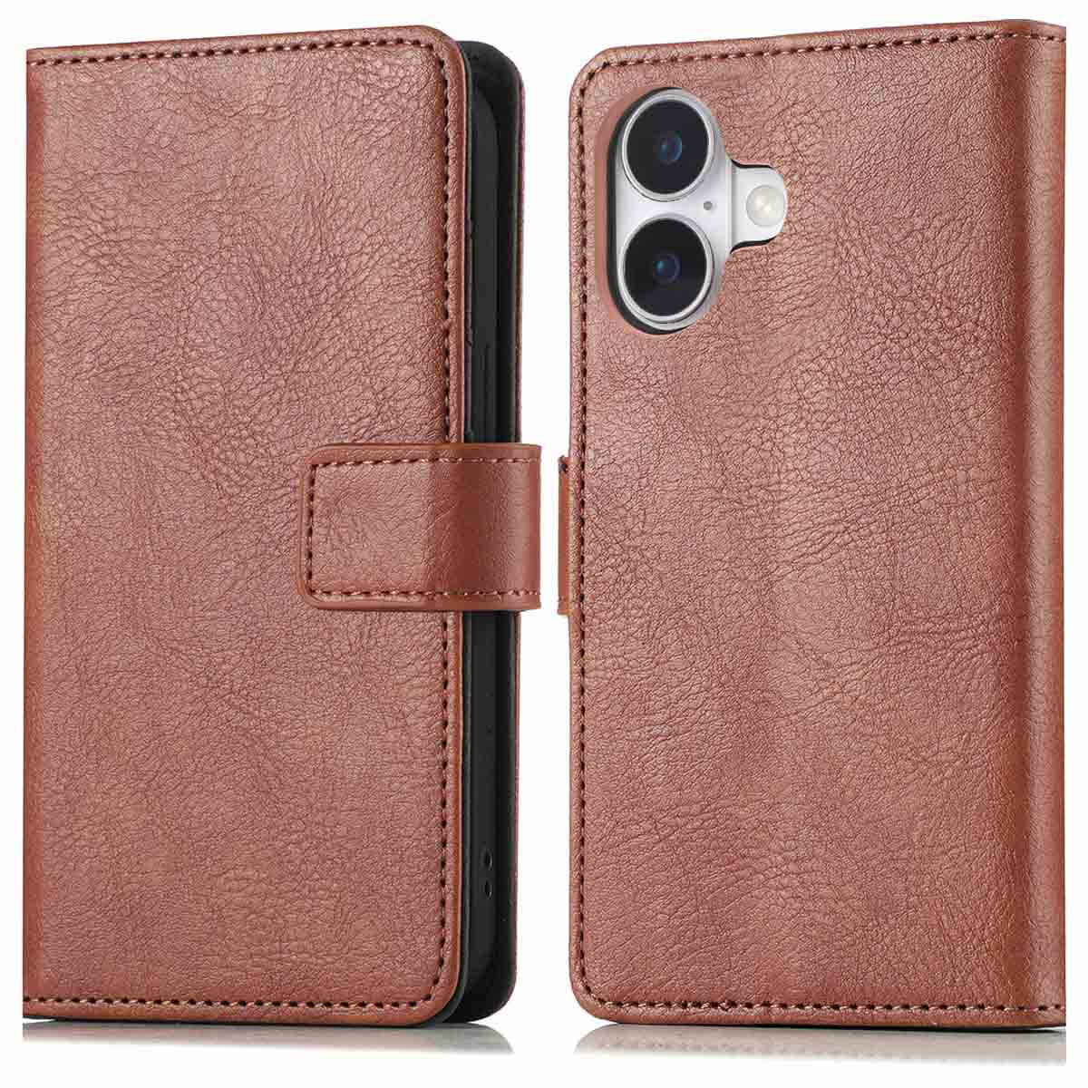 imoshion Luxe Bookcase voor de Apple iPhone 16 - Bruin