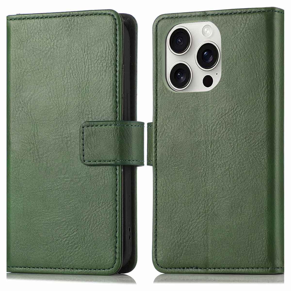 imoshion Luxe Bookcase voor de Apple iPhone 16 Pro - Groen
