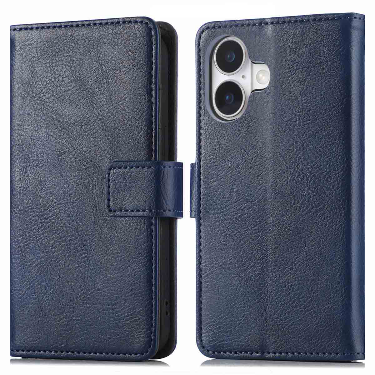 imoshion Luxe Bookcase voor de Apple iPhone 16 Plus - Donkerblauw