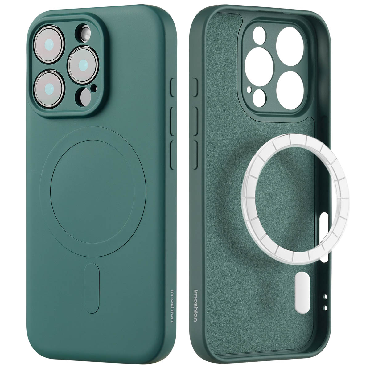 imoshion Coque Couleur avec MagSafe Apple iPhone 16 Pro - Vert foncé