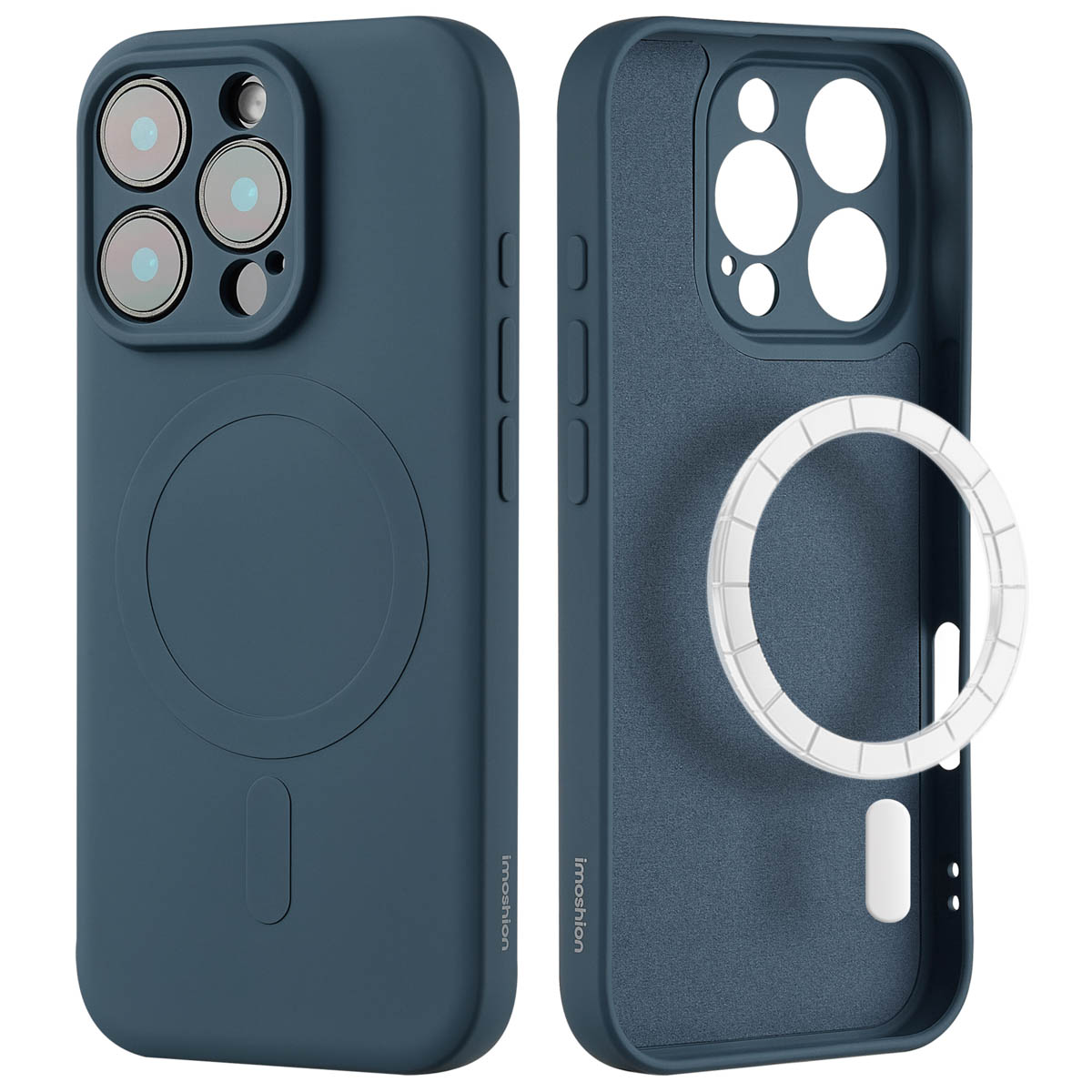 imoshion Coque Couleur avec MagSafe Apple iPhone 16 Pro Max - Bleu foncé