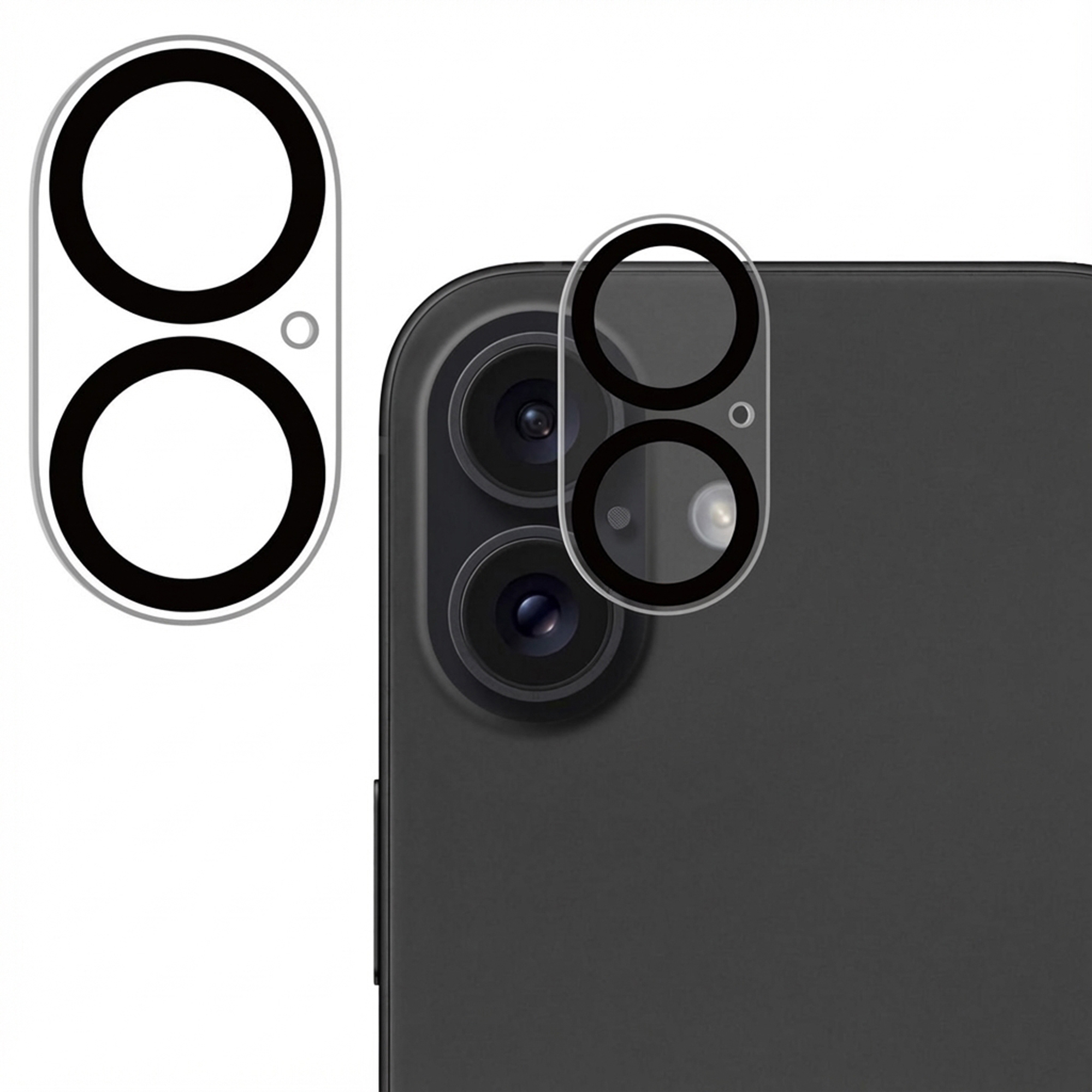 imoshion Camera Protector Glas 2 Pack Apple iPhone 16 / 16 Plus / 17 - Zwart