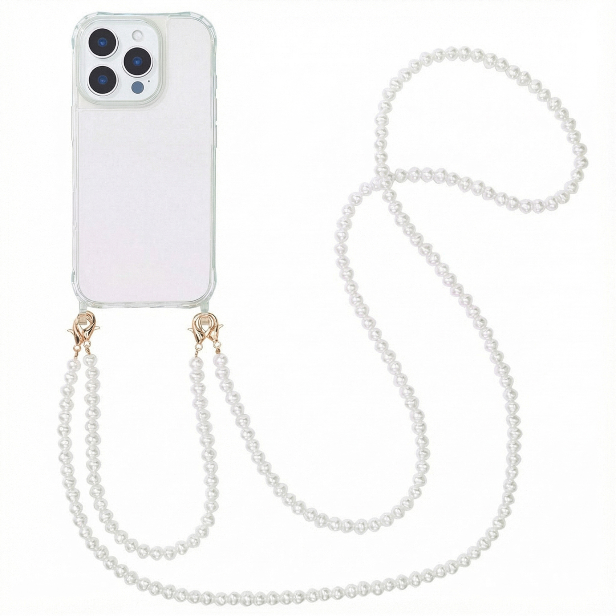 imoshion Coque avec cordons de téléphone Apple iPhone 16 Pro - Perles