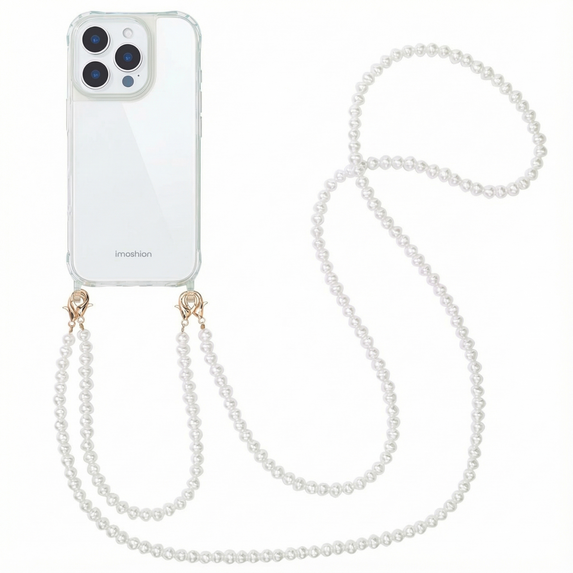 imoshion Coque avec cordons de téléphone Apple iPhone 16 Pro Max - Perles