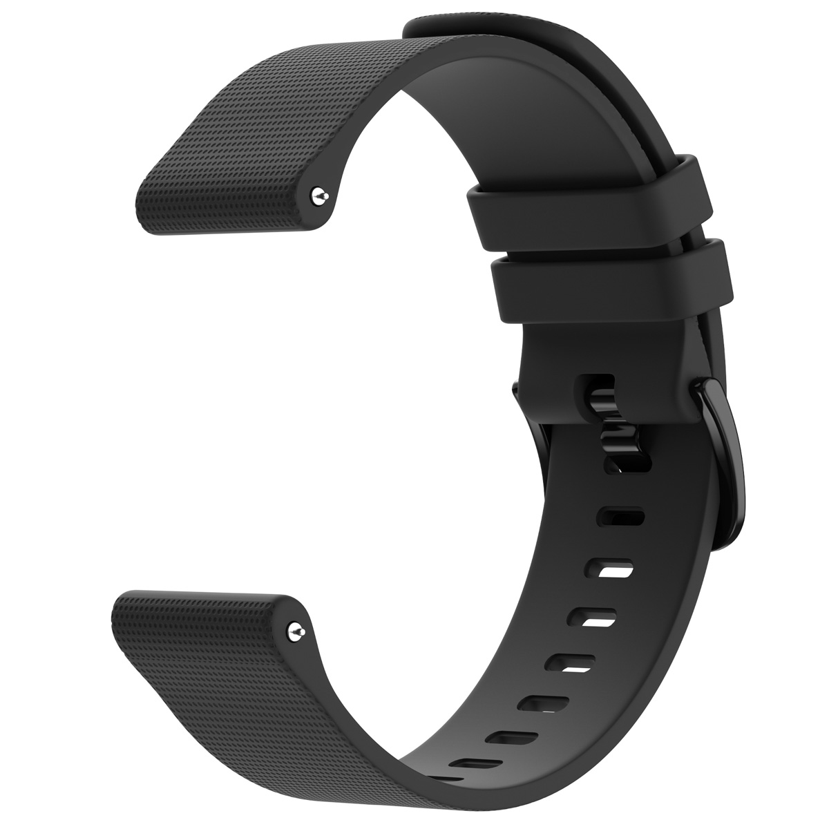 imoshion Siliconen sport bandje met gesp - Universeel 20 mm aansluiting - Zwart