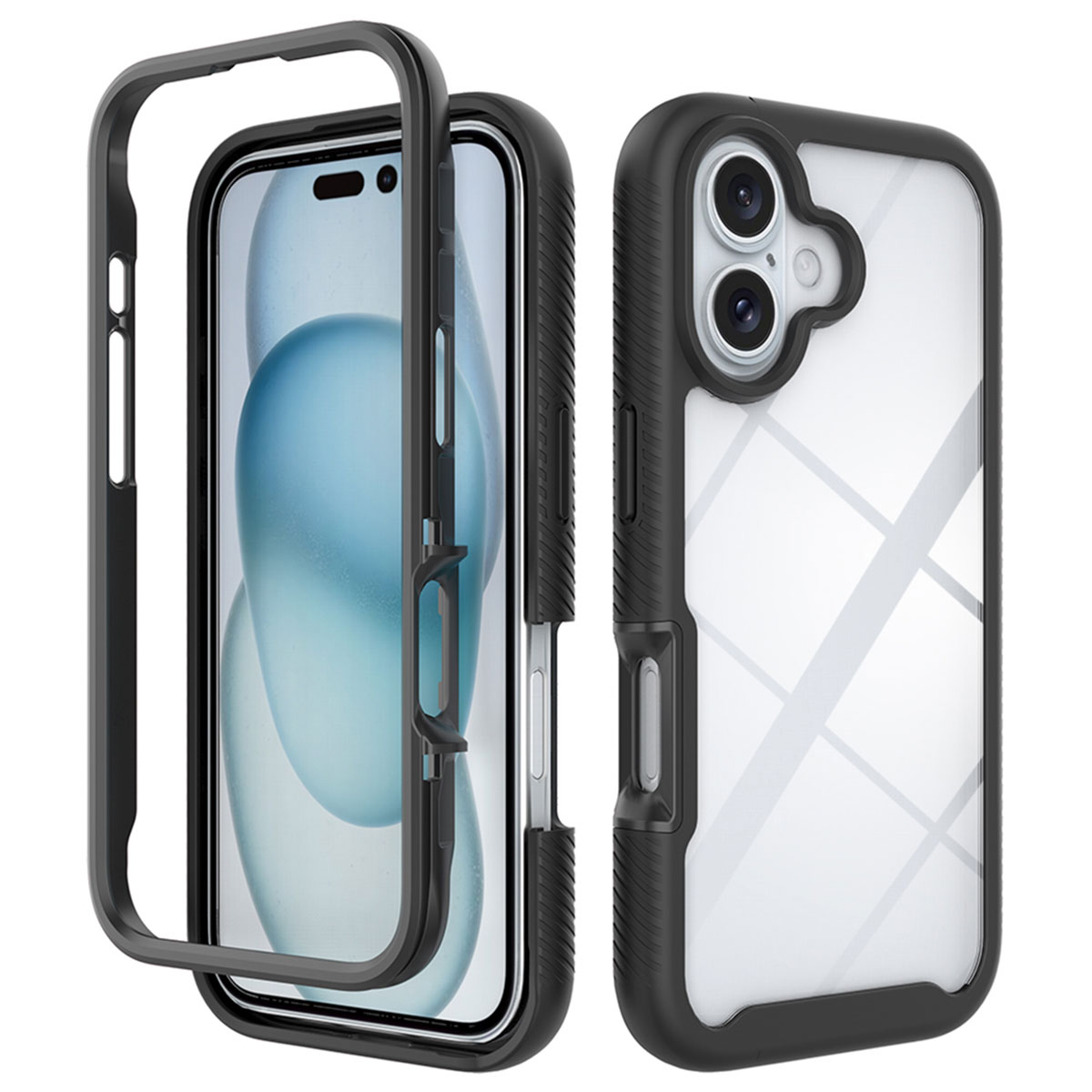 imoshion Coque 360° Full Protective Apple iPhone 16 - Noir