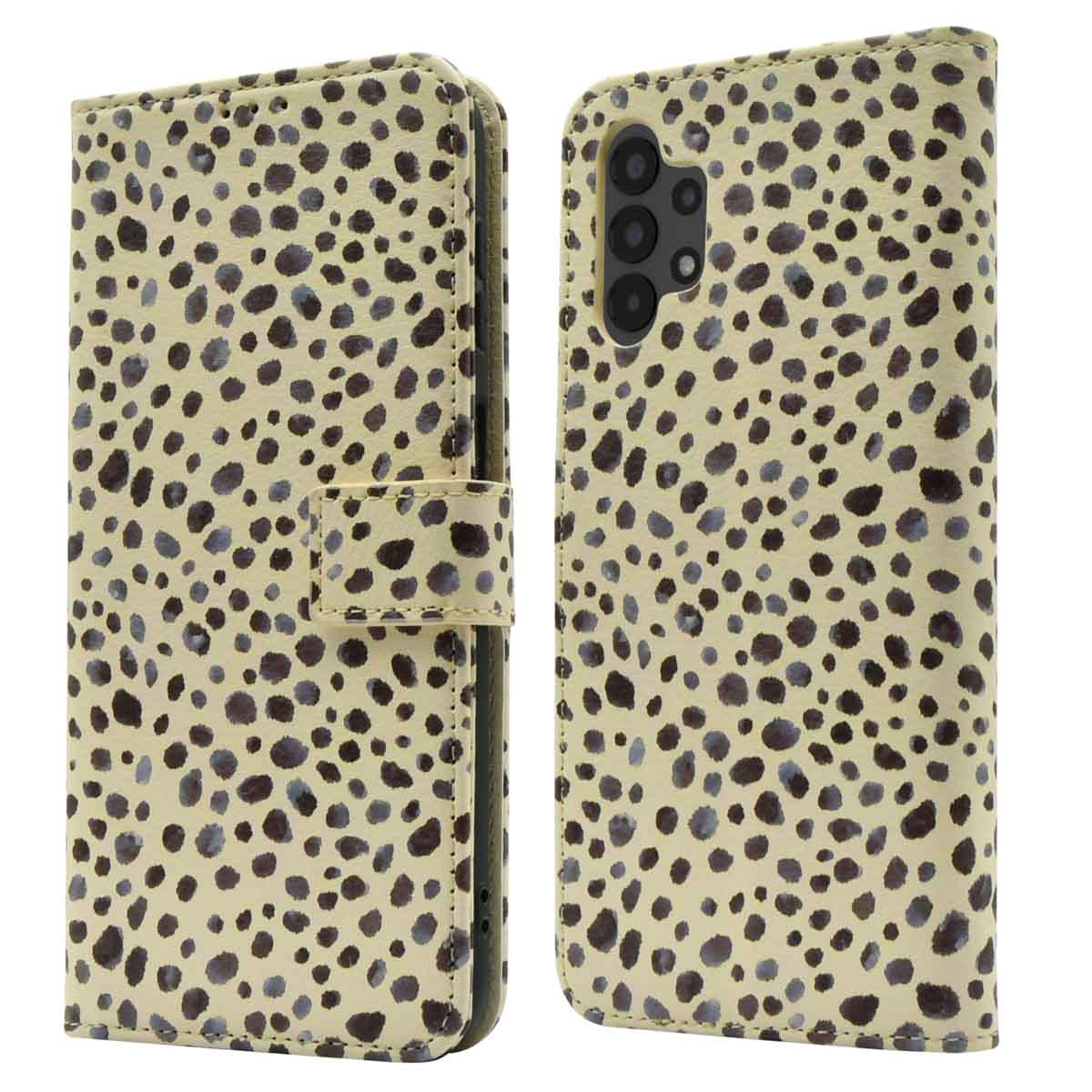imoshion Design Bookcase voor de Samsung Galaxy A13 (4G) - Black And White Dots
