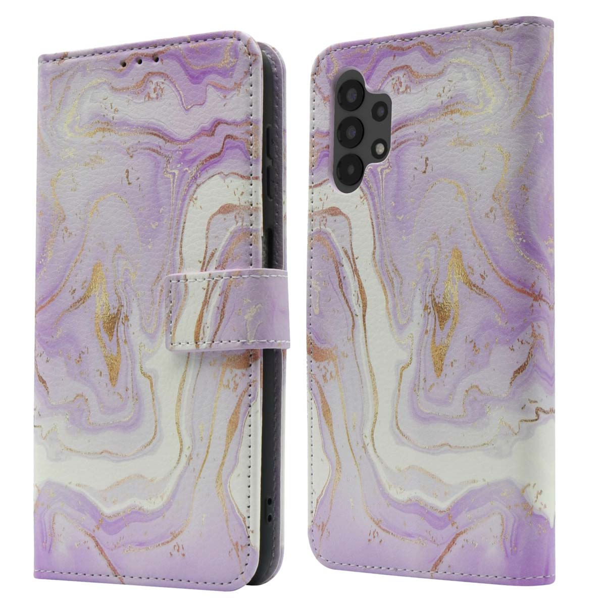 imoshion Design Bookcase voor de Samsung Galaxy A13 (4G) - Purple Marble