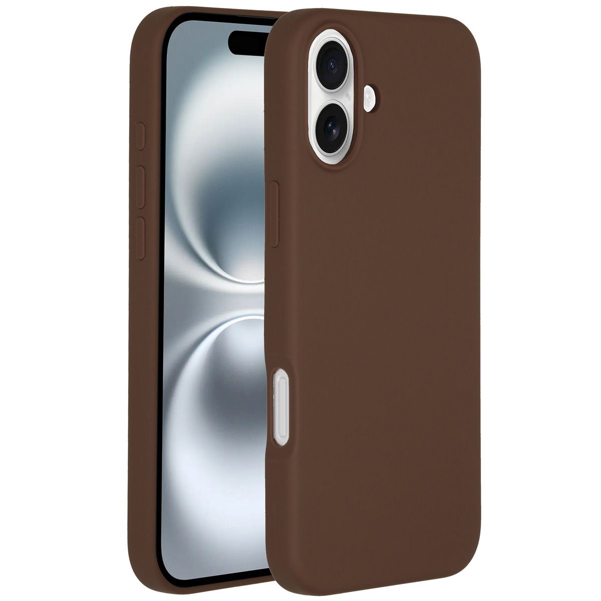 Accezz Liquid Silicone Backcover met MagSafe voor de Apple iPhone 16 Plus - New Tea Brown