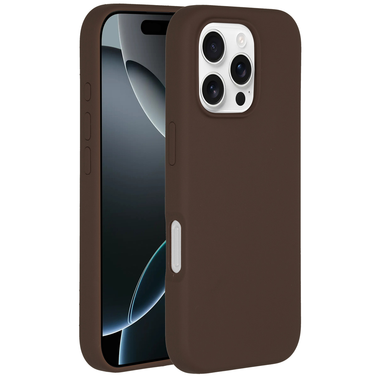 Accezz Coque Liquid Silicone avec MagSafe Apple iPhone 16 Pro - New Tea Brown