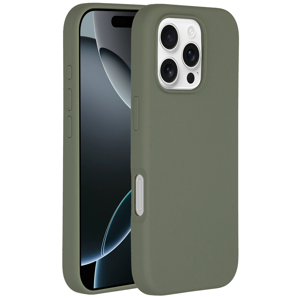 Accezz Coque Liquid Silicone avec MagSafe Apple iPhone 16 Pro Max - Cooper Green