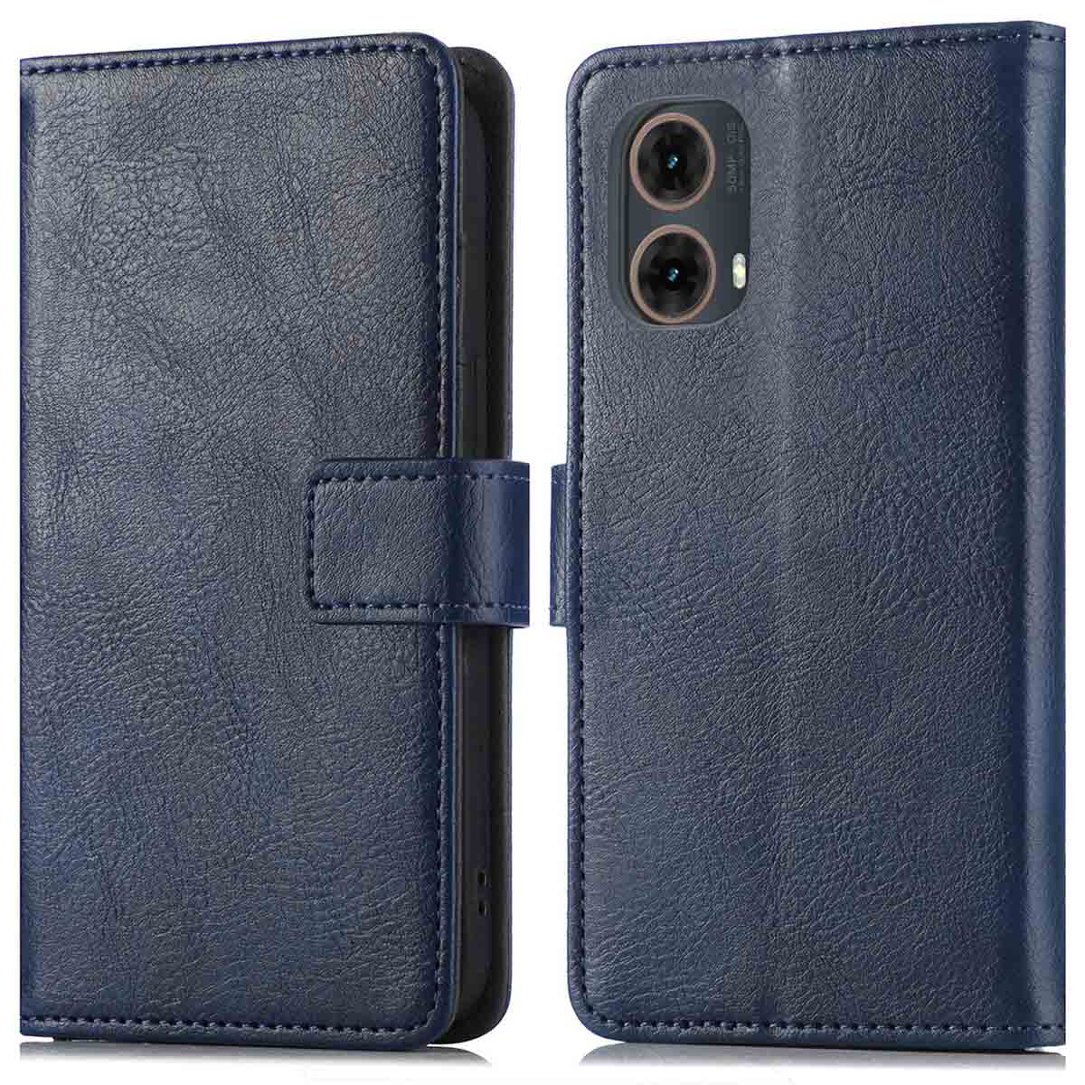 imoshion Luxe Bookcase voor de Motorola Moto G85 - Donkerblauw