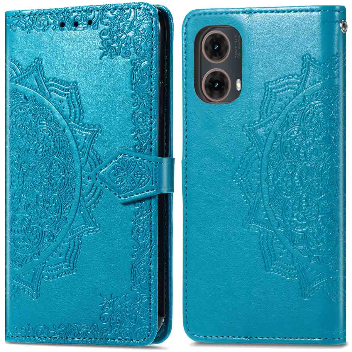 imoshion Mandala Bookcase voor de Motorola Moto G85 - Turquoise