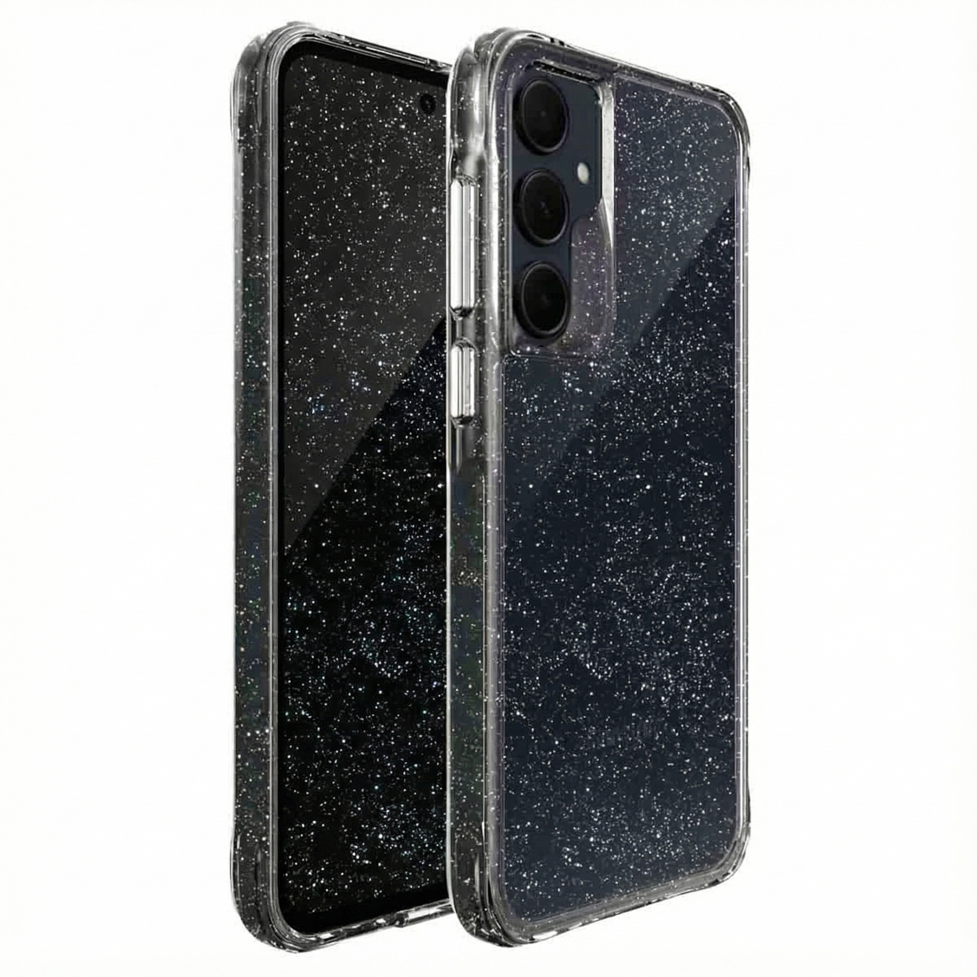 imoshion Clear Glitter Backcover voor de Samsung Galaxy A35 - Zilver