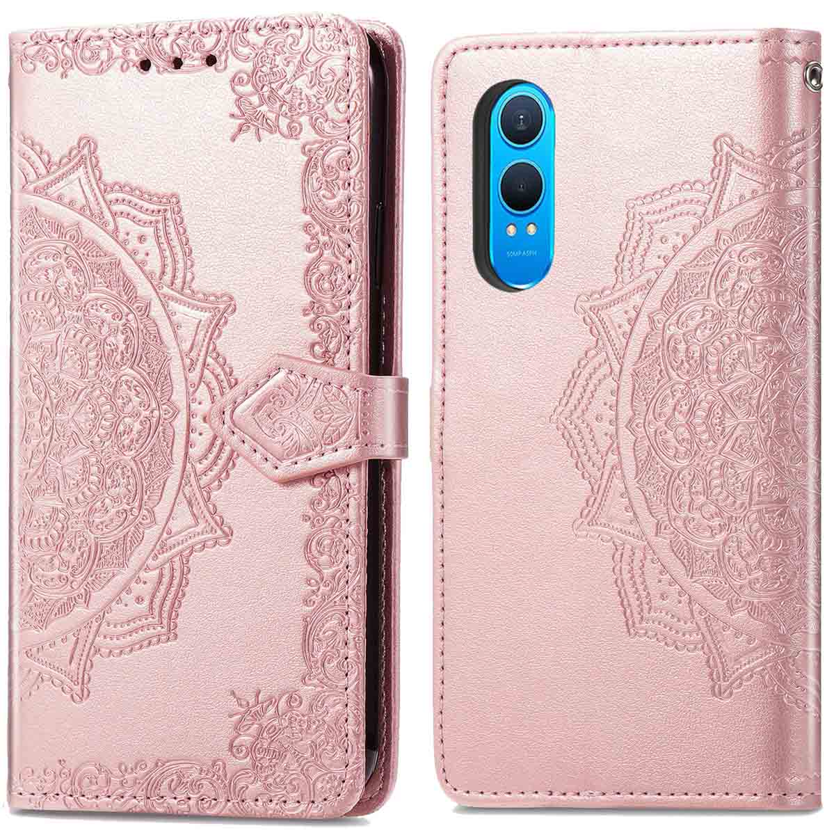 imoshion Mandala Bookcase voor de OnePlus Nord CE 4 Lite 5G - Rosé Goud