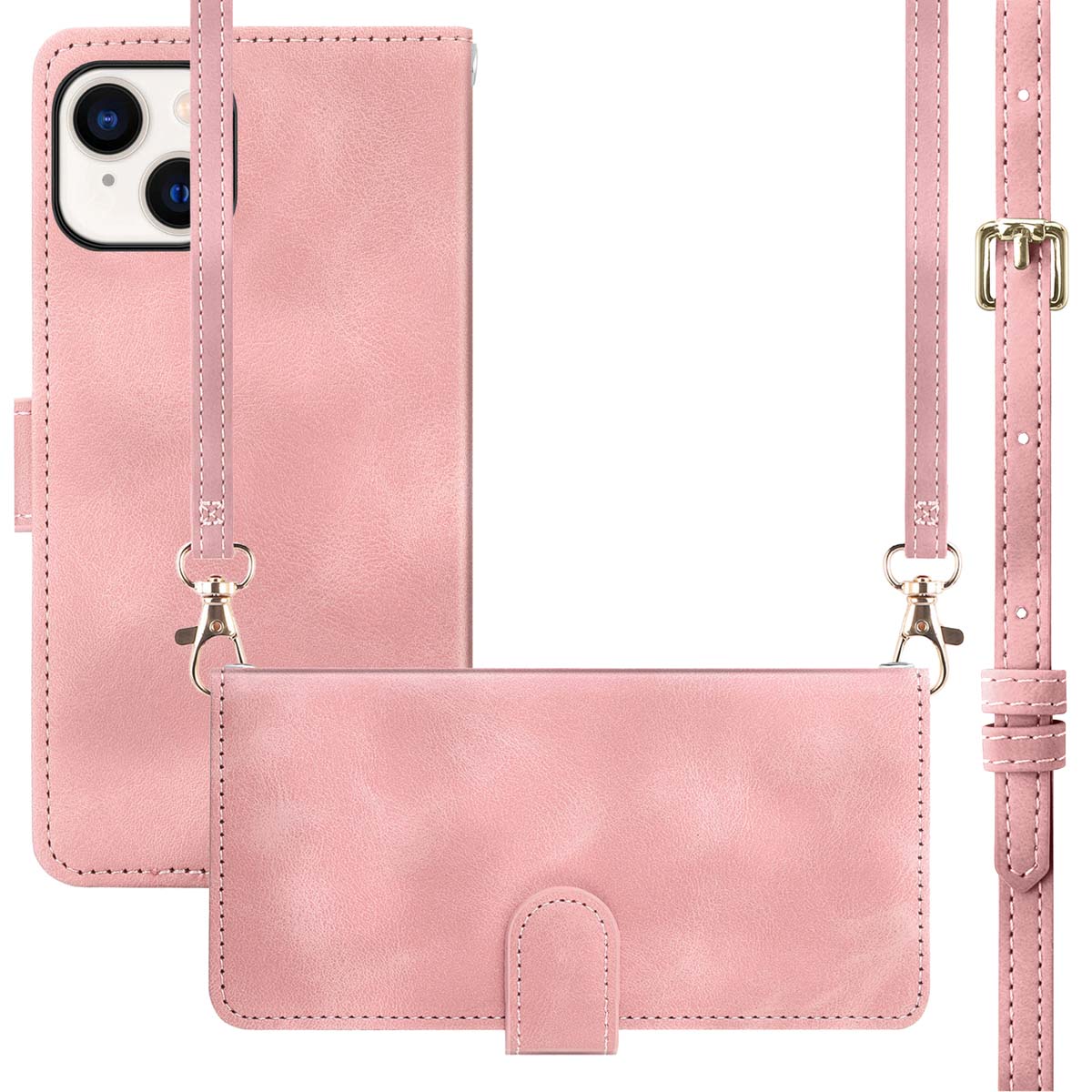 imoshion Bookcase met koord voor de Apple iPhone 15 - Roze