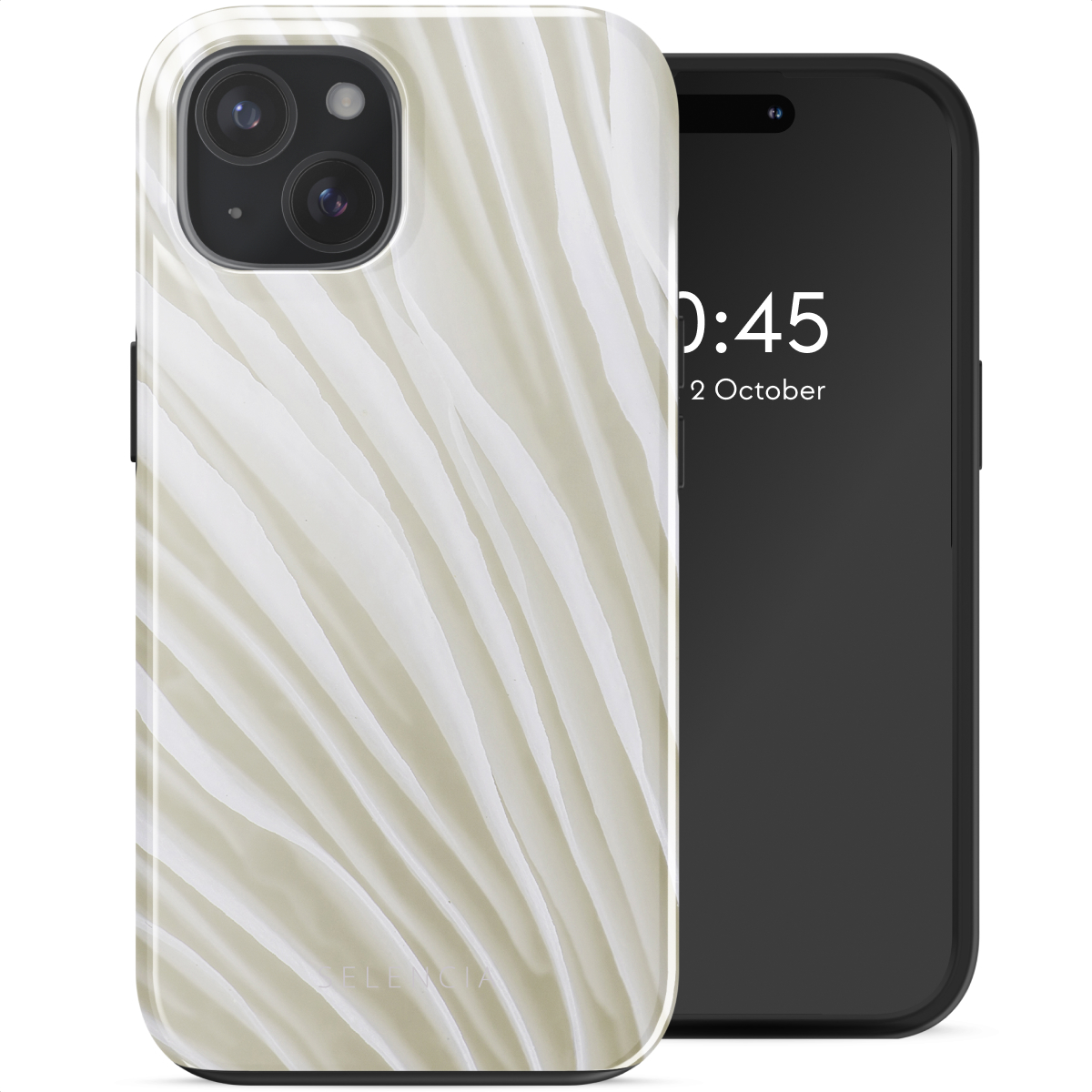 Selencia Coque arrière Vivid avec MagSafe Apple iPhone 15 - Nature Light Brown