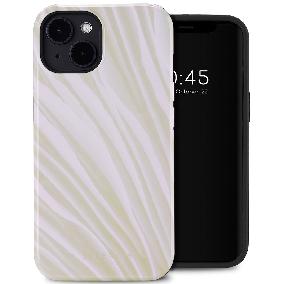 Selencia Coque arrière Vivid avec MagSafe Apple iPhone 14 - Nature Light Brown