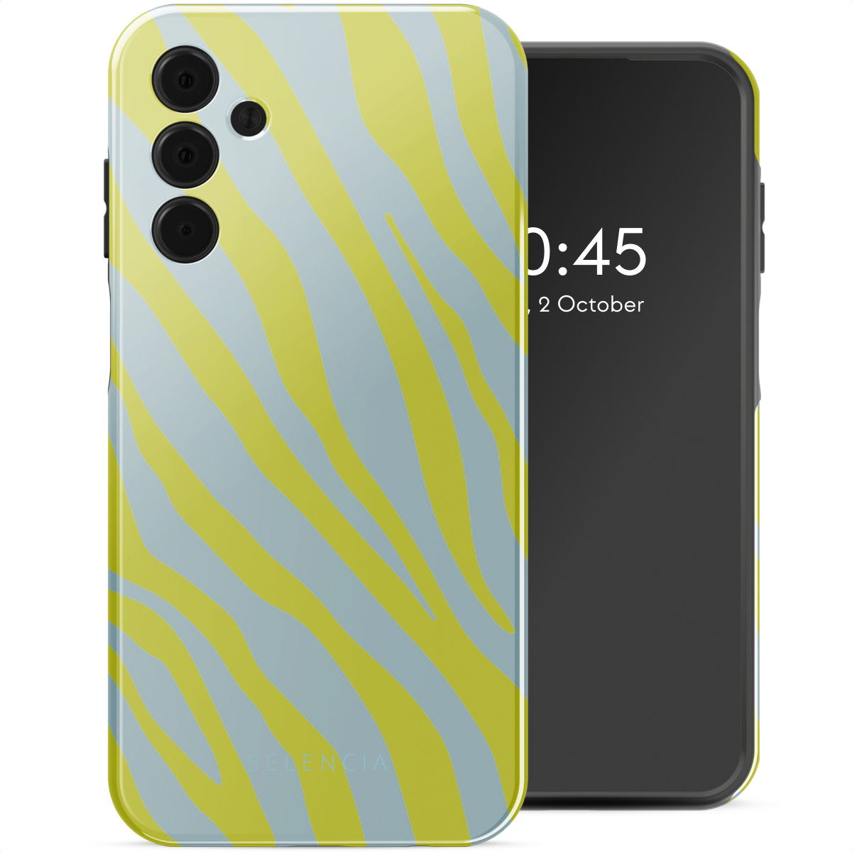 Selencia Coque arrière Vivid Samsung Galaxy A15 (5G) - Zebra Winter Sky Titanium Yellow