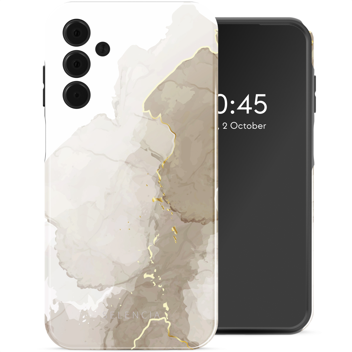Selencia Coque arrière Vivid Samsung Galaxy A15 (5G) - Marble Light Brown