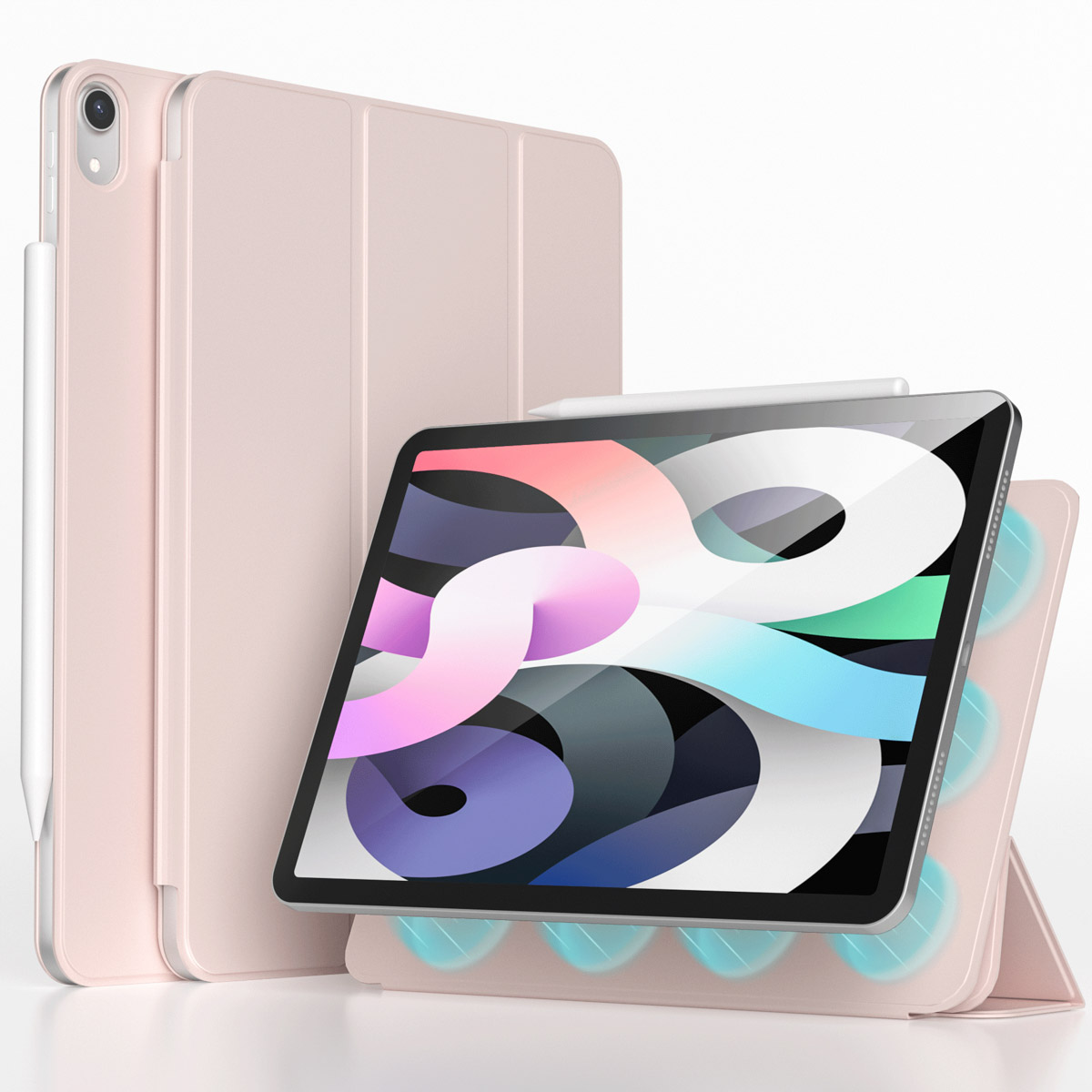 imoshion Magnetic Bookcase voor de Apple iPad 11 (2025) 11 inch A16 / iPad 10 (2022) 10.9 inch - Roze