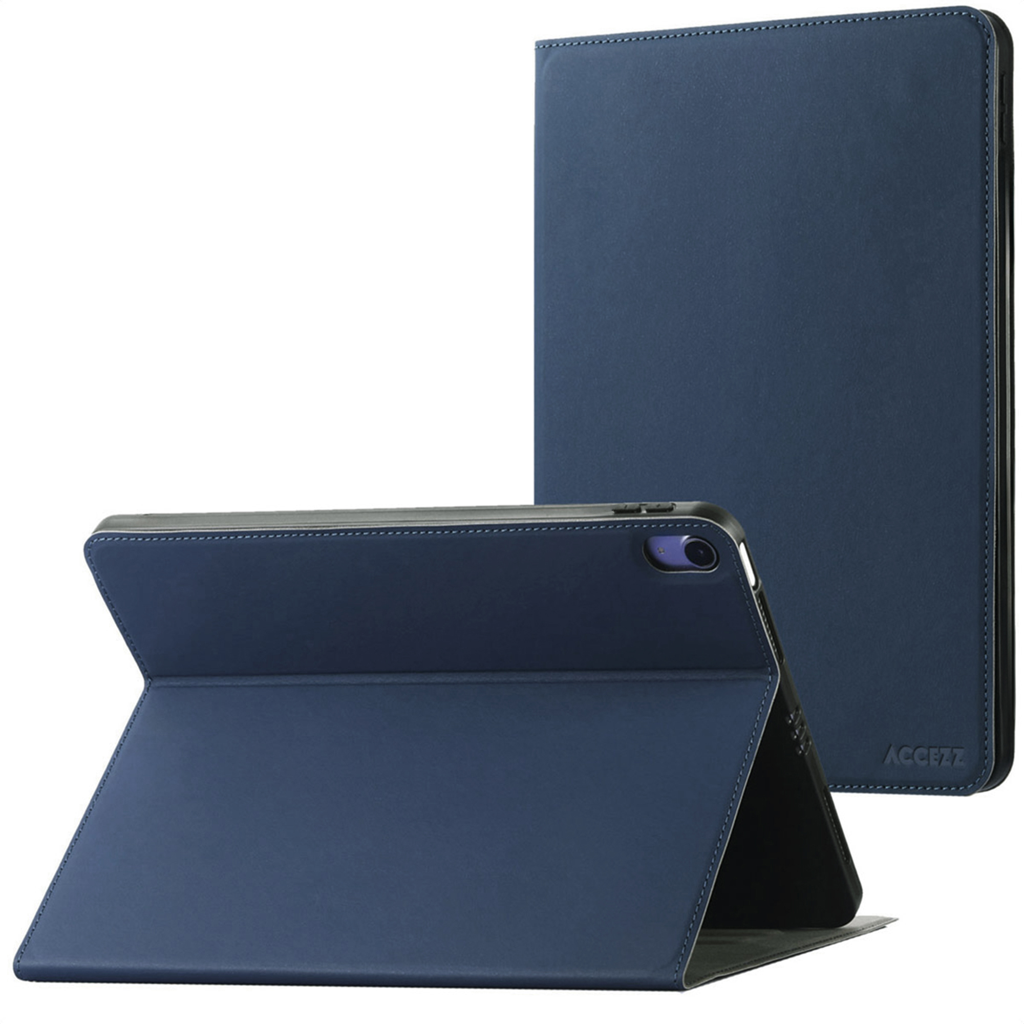 Accezz Classic Tablet Case voor de Apple iPad 11 (2025) 11 inch A16 / iPad 10 (2022) 10.9 inch - Donkerblauw