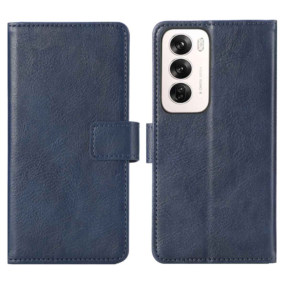 imoshion Luxe Bookcase voor de Oppo Reno 12 - Donkerblauw