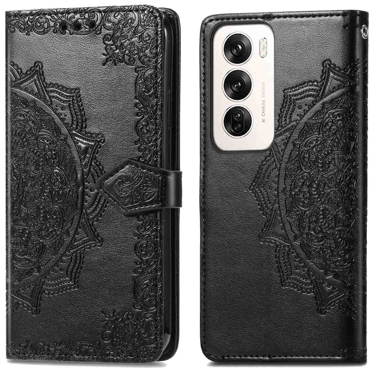 imoshion Mandala Bookcase voor de Oppo Reno 12 Pro - Zwart