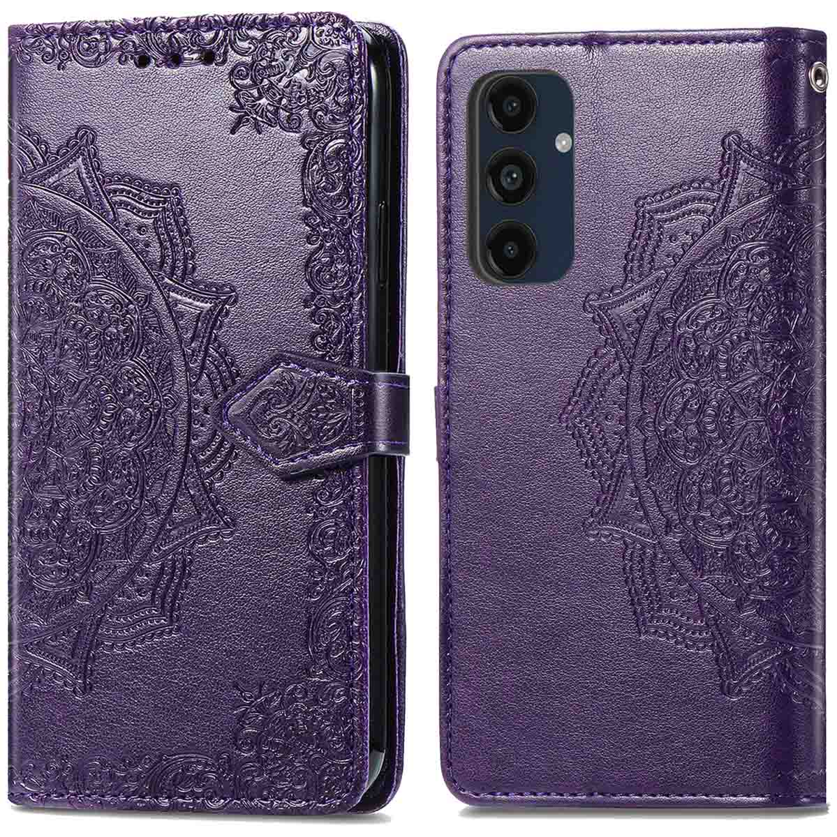 imoshion Mandala Bookcase voor de Samsung Galaxy S24 FE - Paars