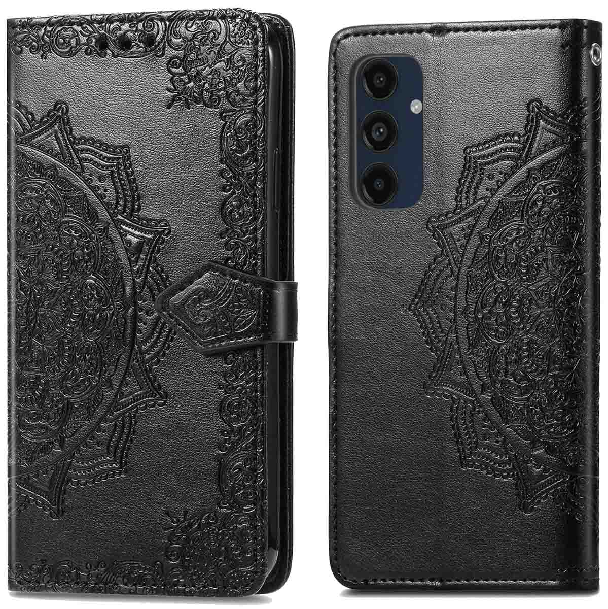 imoshion Mandala Bookcase voor de Samsung Galaxy S24 FE - Zwart