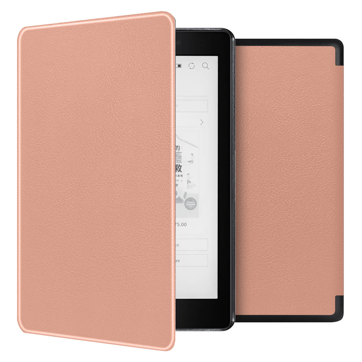 imoshion Slim Hard Case Bookcase voor de Kobo Aura One - Rosé Goud