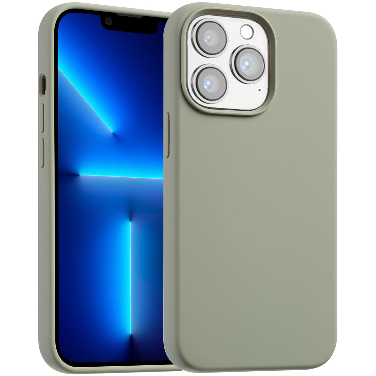 Accezz Coque Liquid Silicone avec MagSafe Apple iPhone 13 Pro - Cooper Green